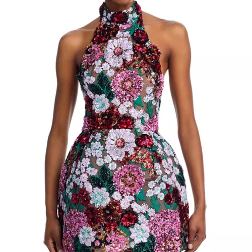 Bronx and Banco Deirdre Sequined Halter Dress